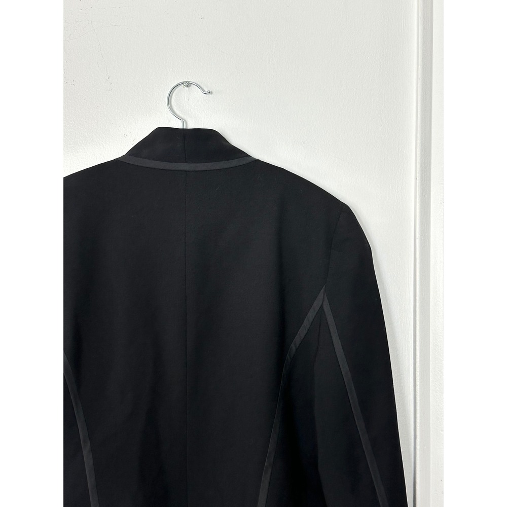 Vince 10 Tuxedo Blazer wool blend Assymetrical Lapel Business single button - Picture 8 of 11